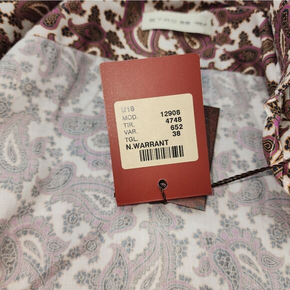 NWT Etro Long Sleeve Button Up Shirt - Mens - Picture 11 of 13
